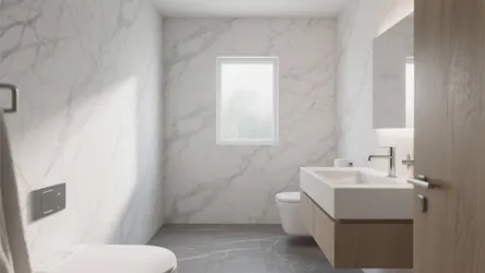 Gray & White Bathroom Wallpaper Ideas — 5 Inspirations