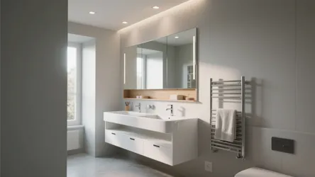 5 Gray Bathroom Ideas with White Vanity