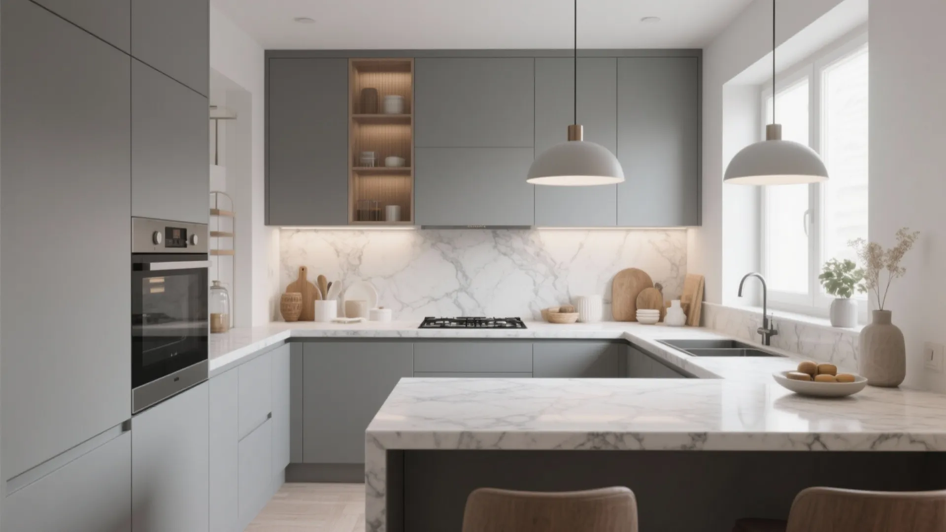 10 Gray and White Kitchen Ideas: Clever Gray & White Kitchen Design Tricks from My Real Projects