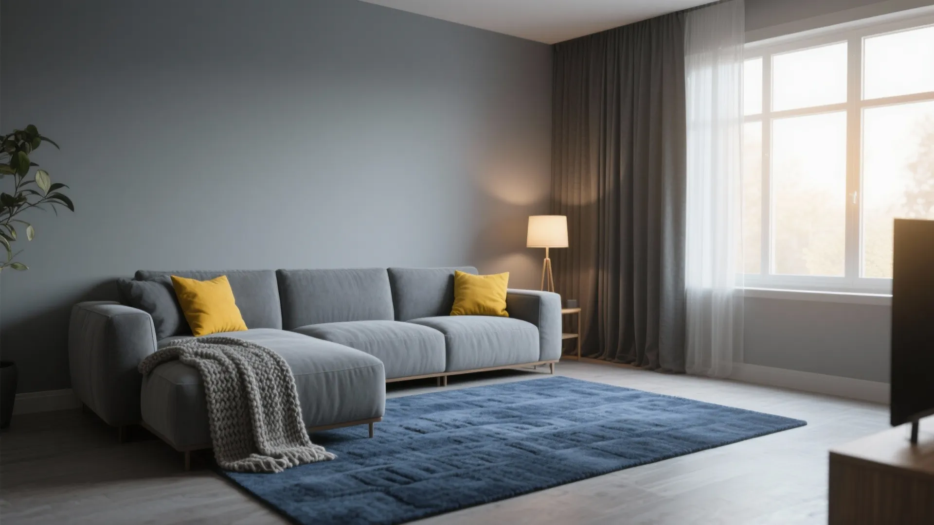 Gray Yellow Blue Living Room Ideas - 5 Inspo: How to mix gray, yellow and blue in small living rooms with practical tips from a senior designer