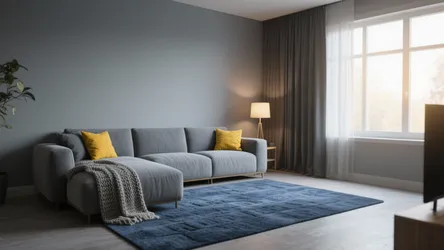 Gray Yellow Blue Living Room Ideas - 5 Inspo