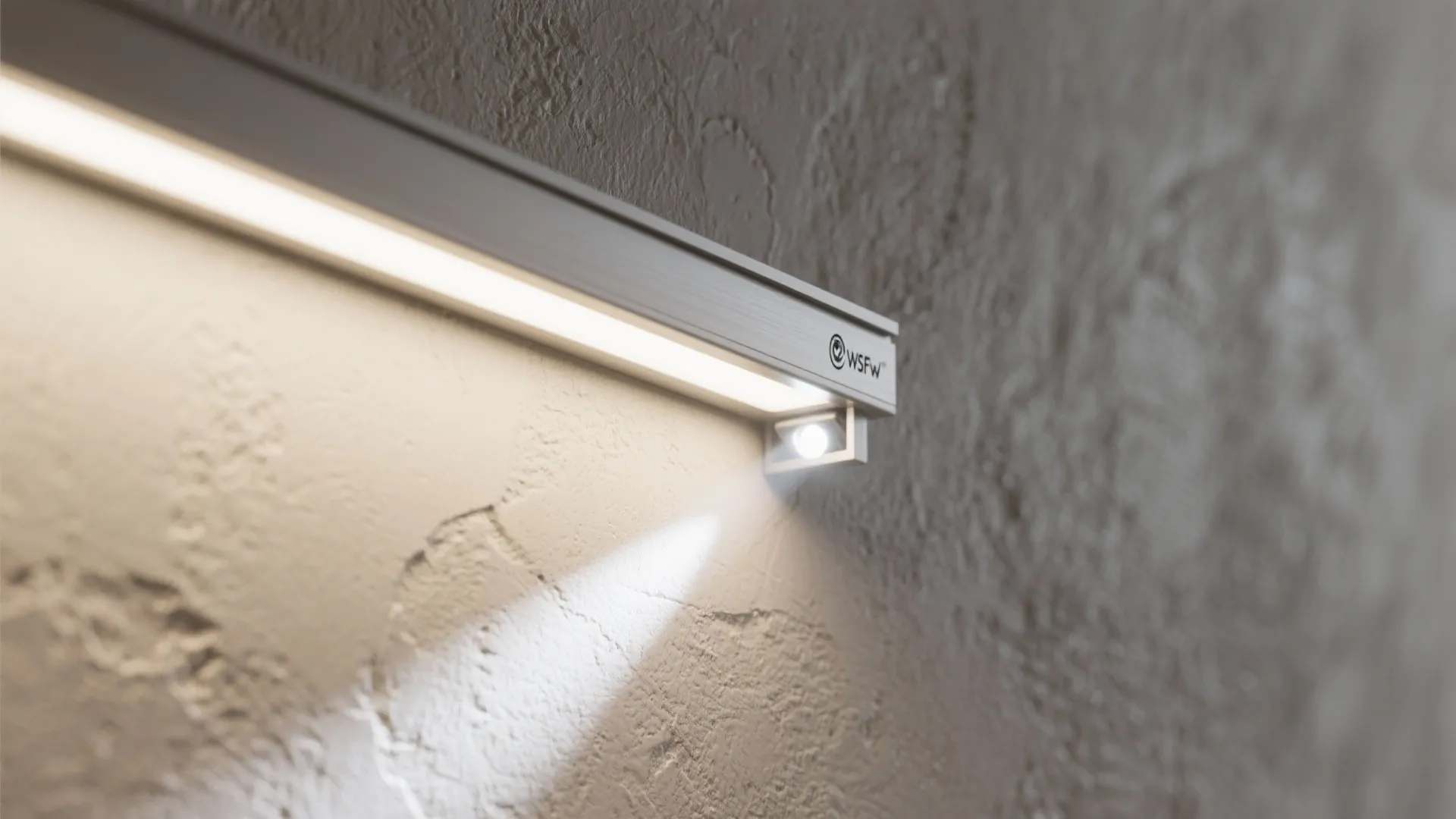 3) Wall-wash linear grazing to expand narrow rooms