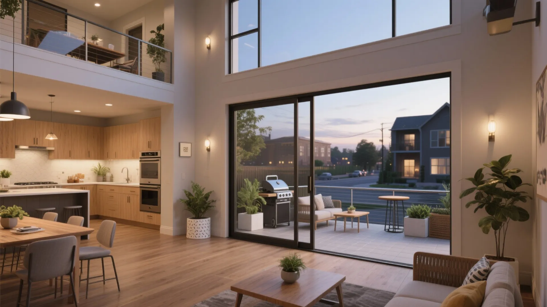 4) Second-Floor Great Room + Balcony = An Outdoor Room You’ll Actually Use