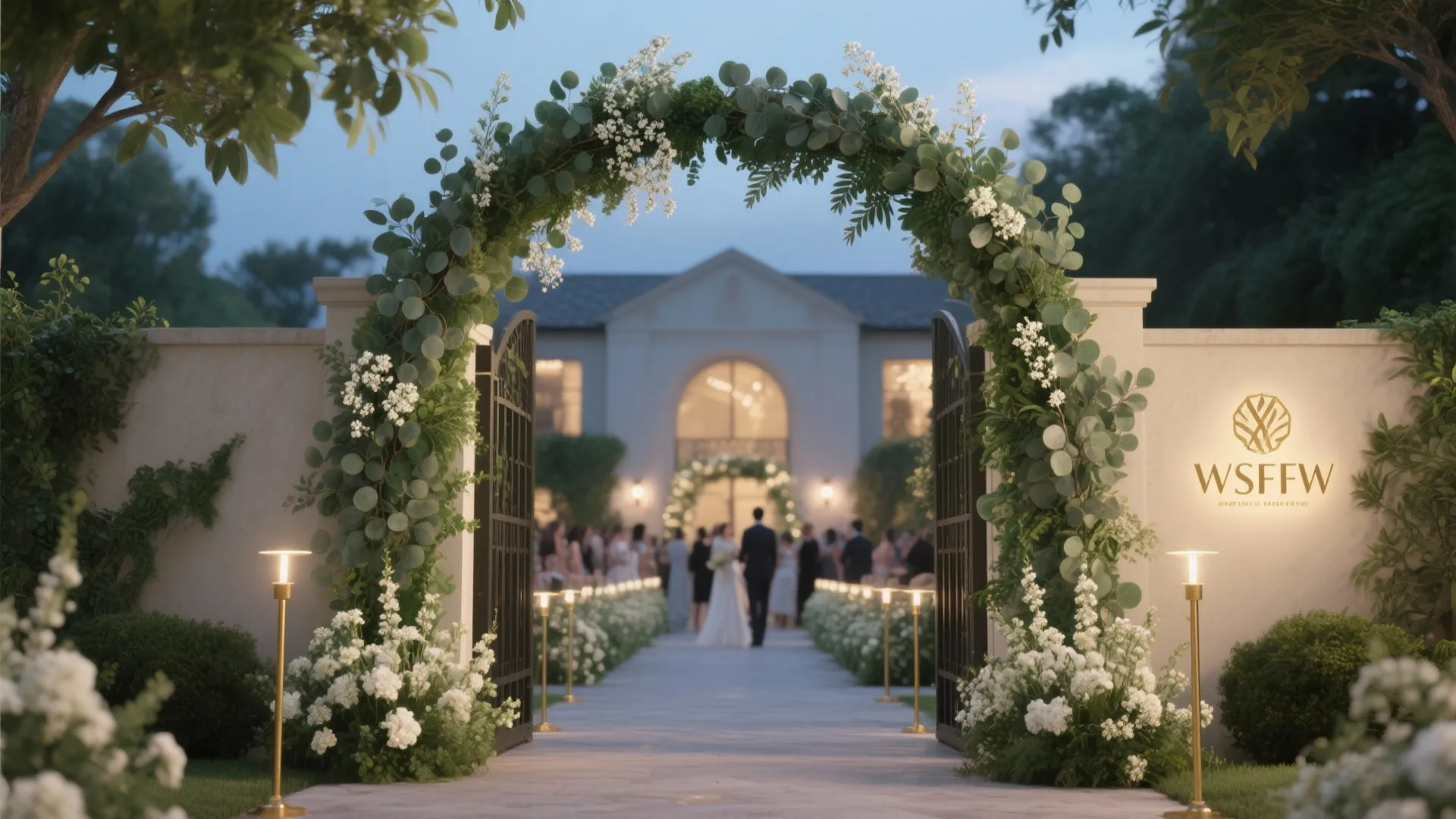 Arched Greens With Quiet Glam