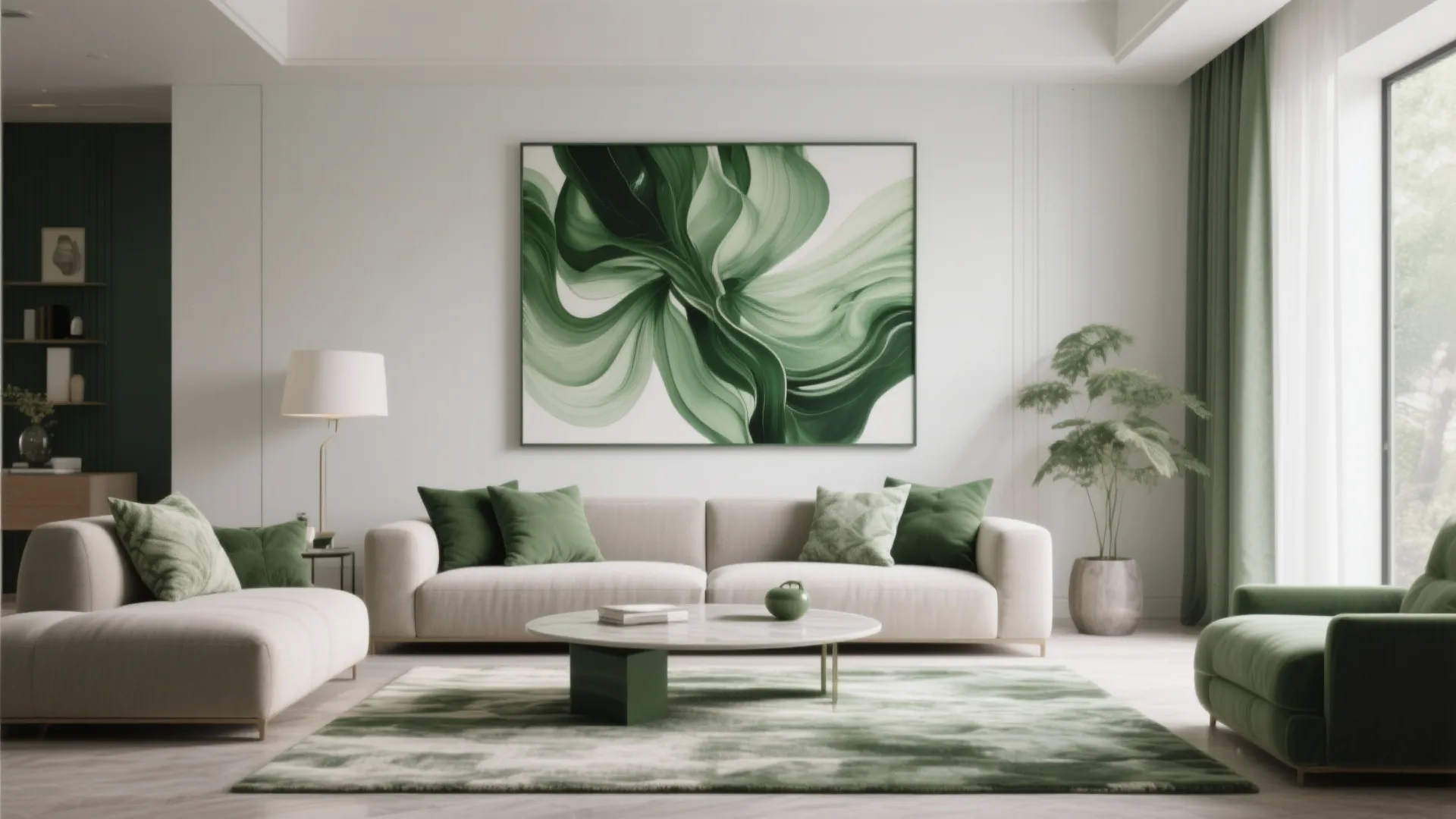 9. Green-Tone Artwork