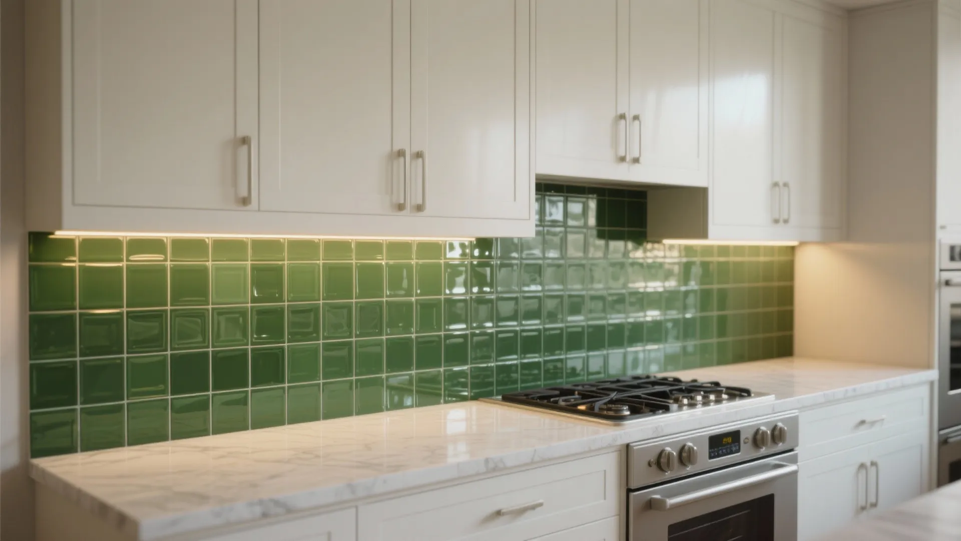 4. Add a colored or patterned backsplash