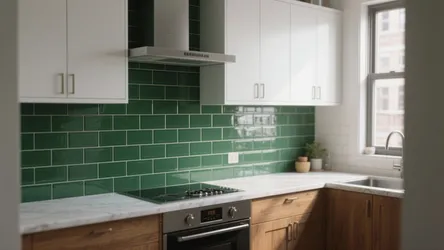 5 Green Backsplash Tile Ideas for Small Kitchens