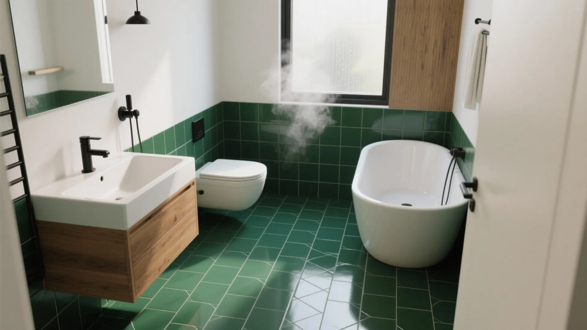 5 Creative Ideas for Green Bathroom Floor Tiles: Practical small-space tips and layout inspiration for using green tiles in bathrooms
