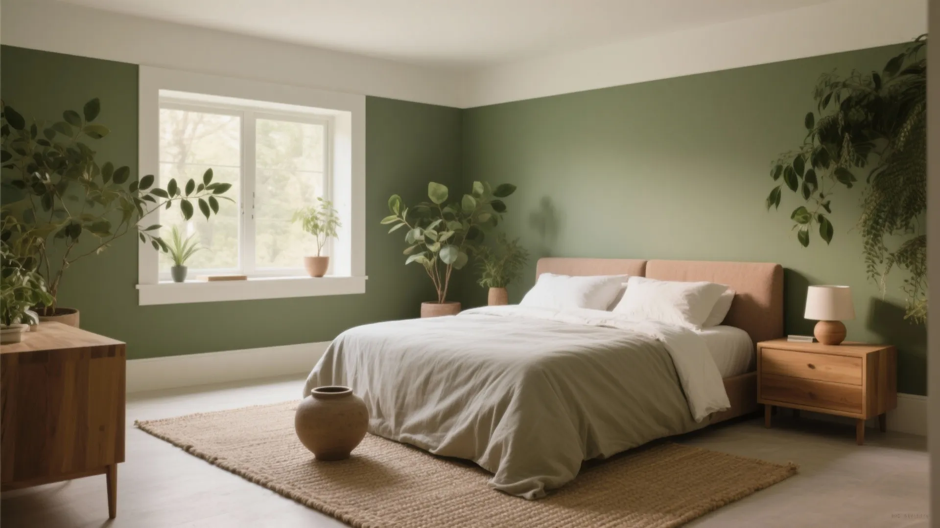 Biophilic Greens and Earthy Palettes