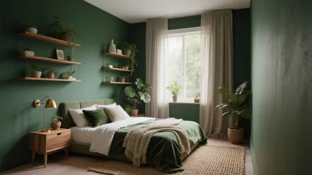 10 Ideas for Decorating Bedroom with Green