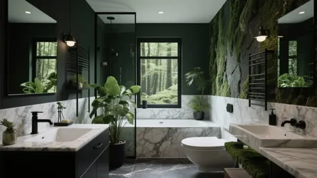 10 Green and Black Bathroom Ideas