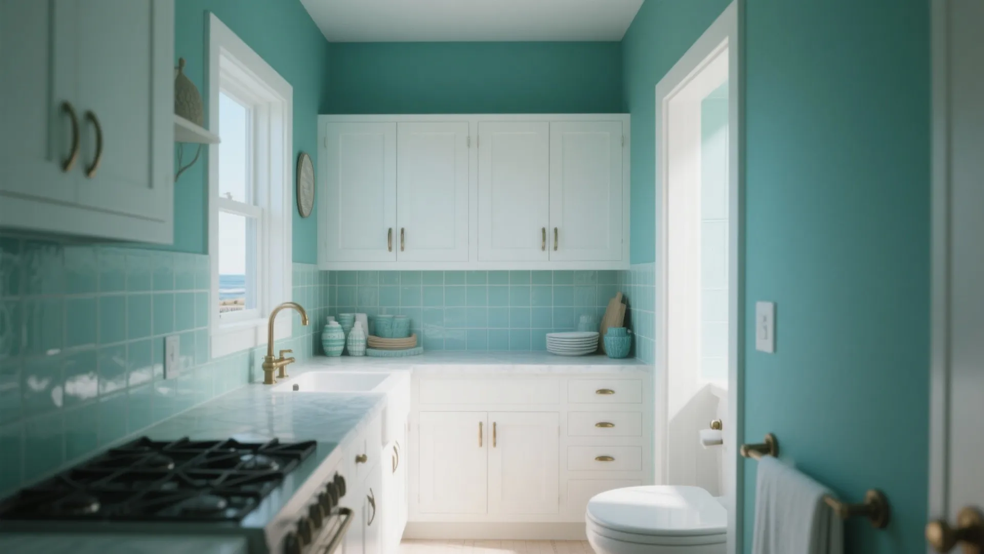 3. Green-Blue for a Coastal Vibe