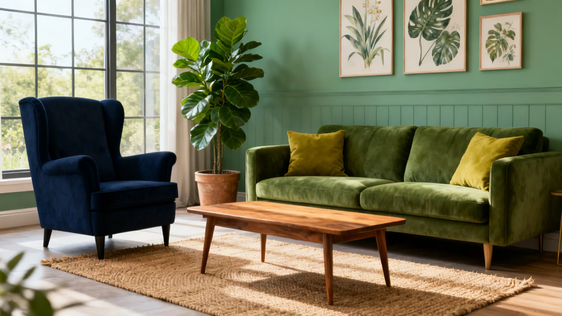 5 Green and Blue Living Room Ideas