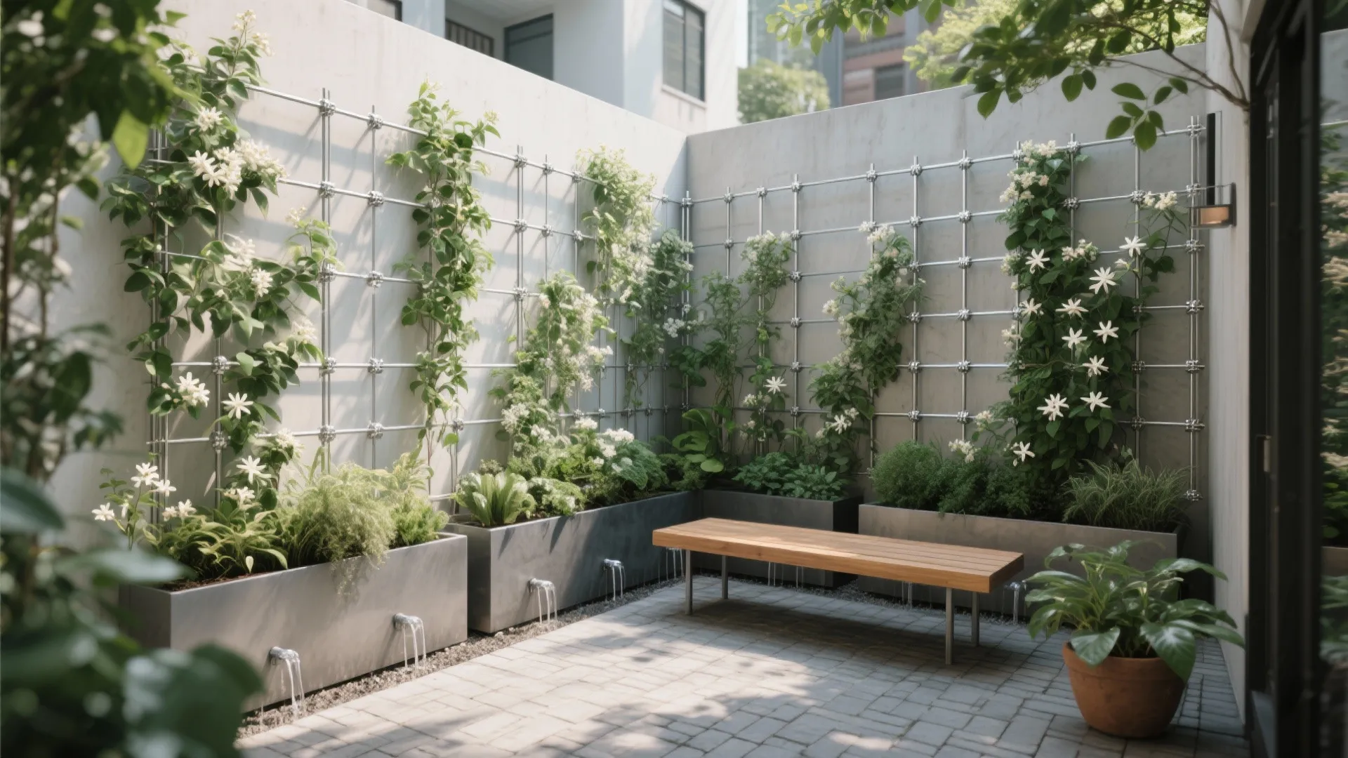Vertical Garden Boundary (Living Green Edge)