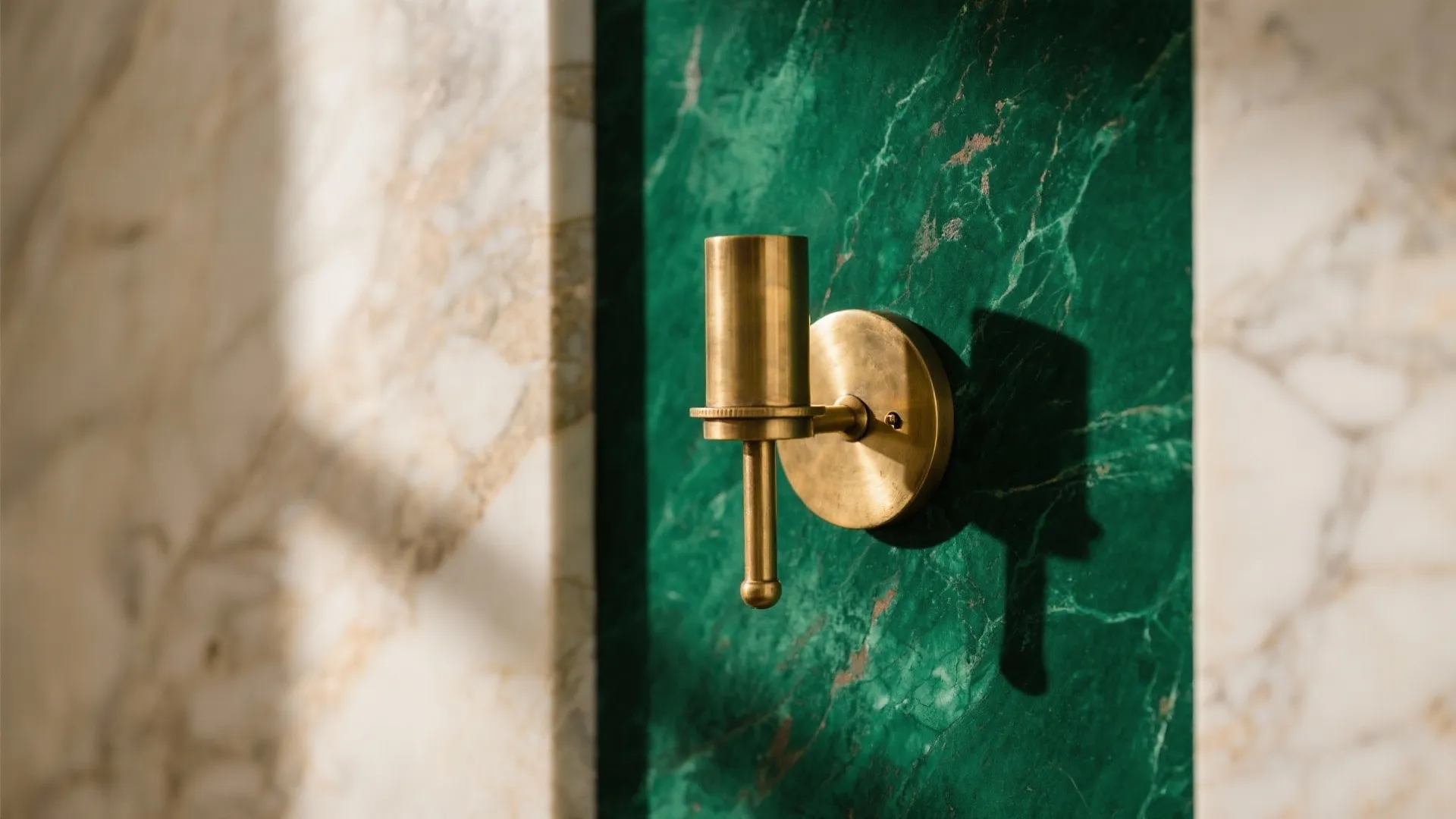 Forest Green with Brass and Stone