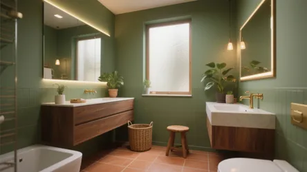 5 Green Brown Bathroom Ideas