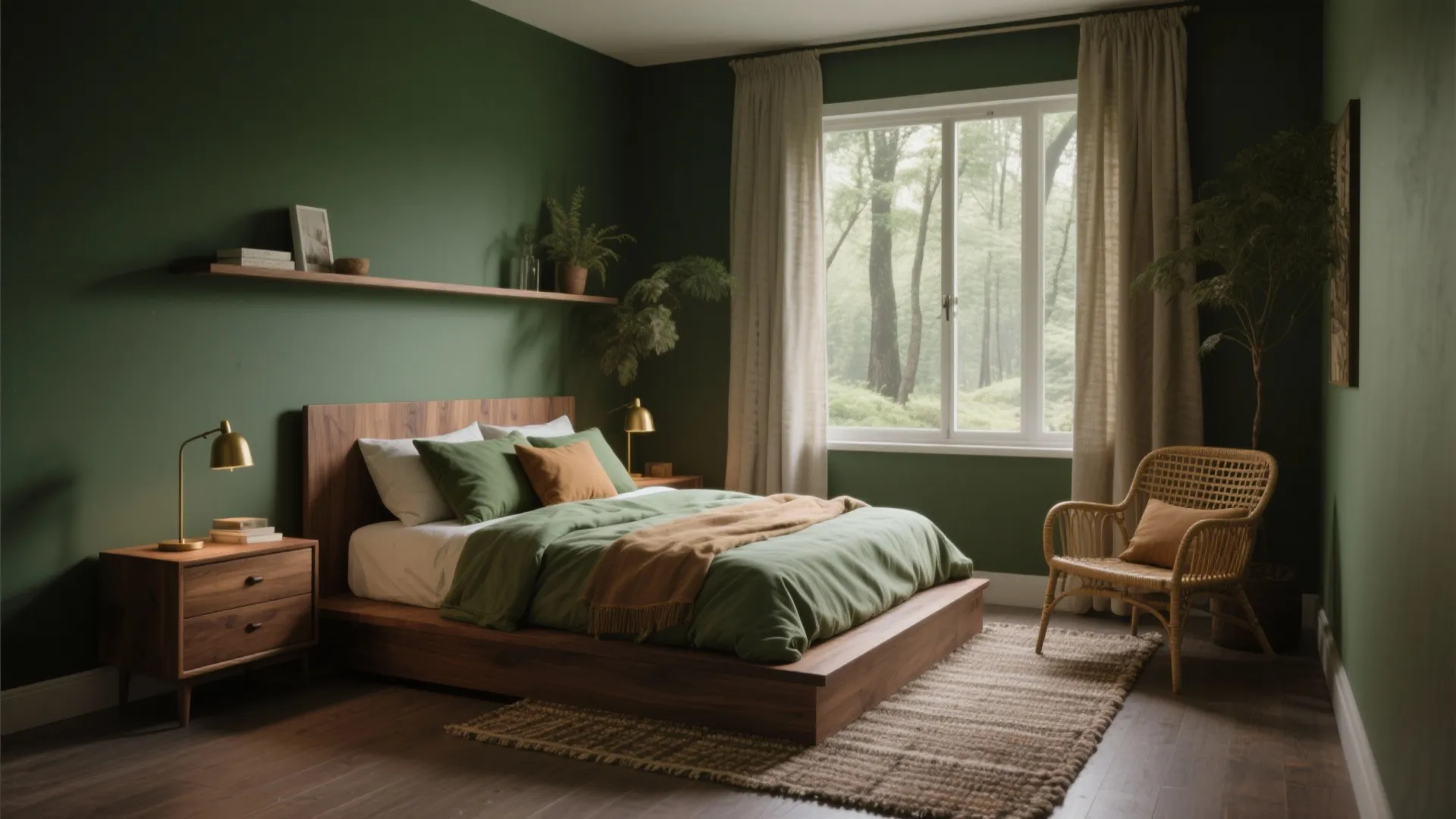Green and Brown Bedroom Ideas: 5 Inspiring Looks: Five practical and cozy green and brown bedroom decorating ideas for small spaces