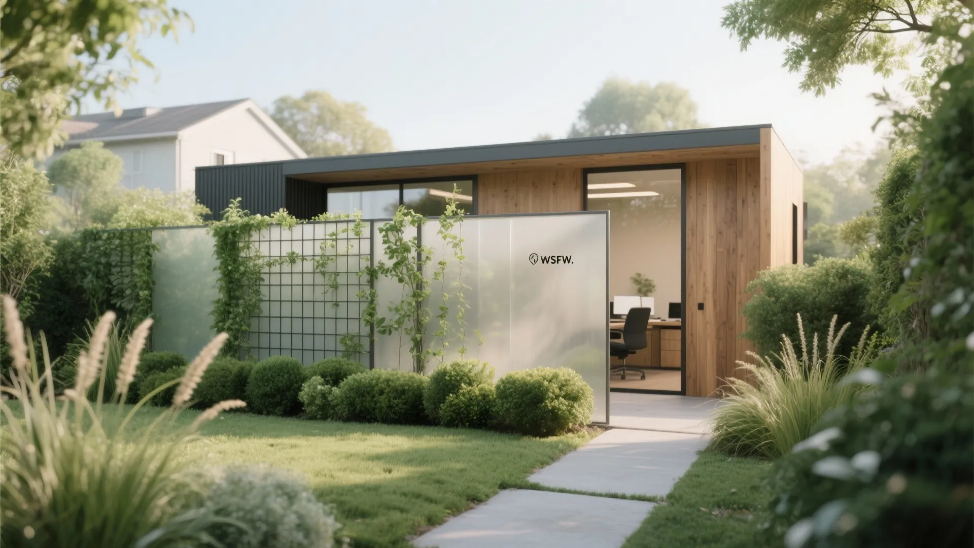 Idea 2: Create a green buffer for privacy and calm