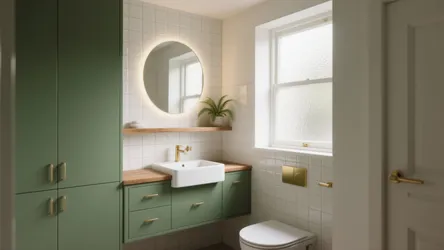 5 Creative Ideas for Green Cabinets in Small Bathrooms