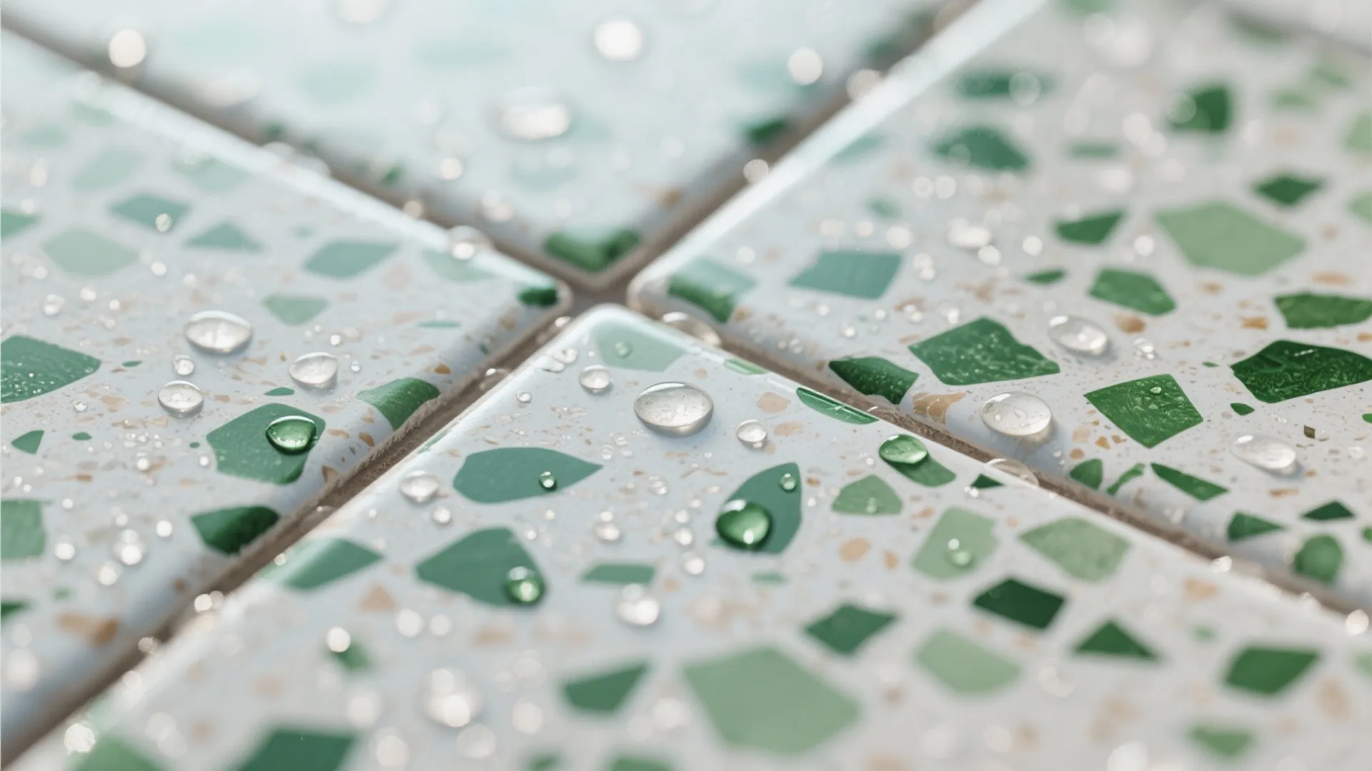 6. Terrazzo with Green Chips