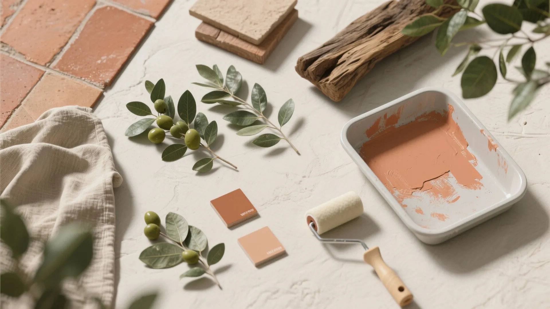 Nature-Forward Greens, Clays, and Low-VOC Finishes