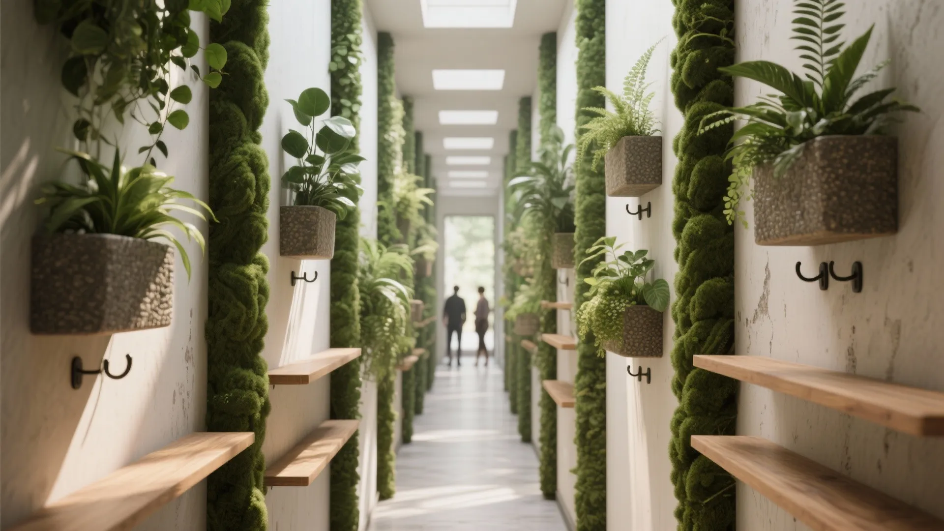 2. Vertical Green Columns