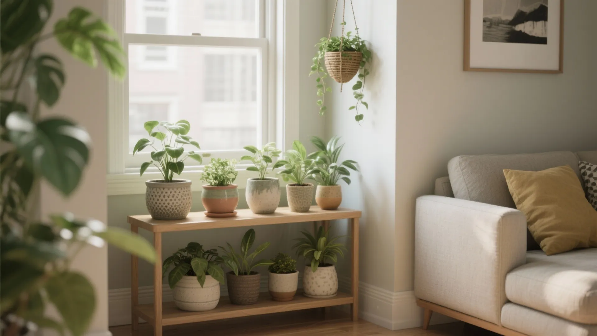 6. Compact Plants and Green Corners (Bonus)