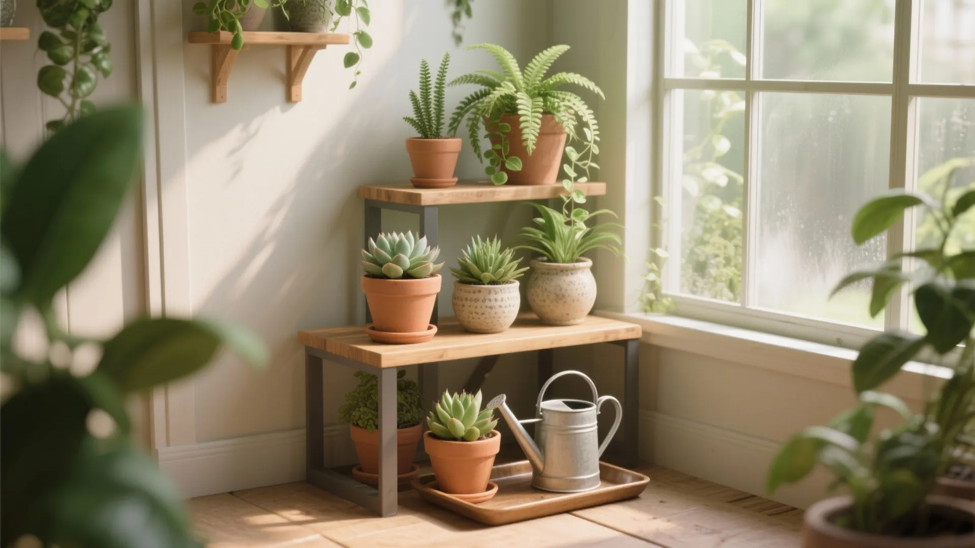 4. Green corner: controlled plant displays