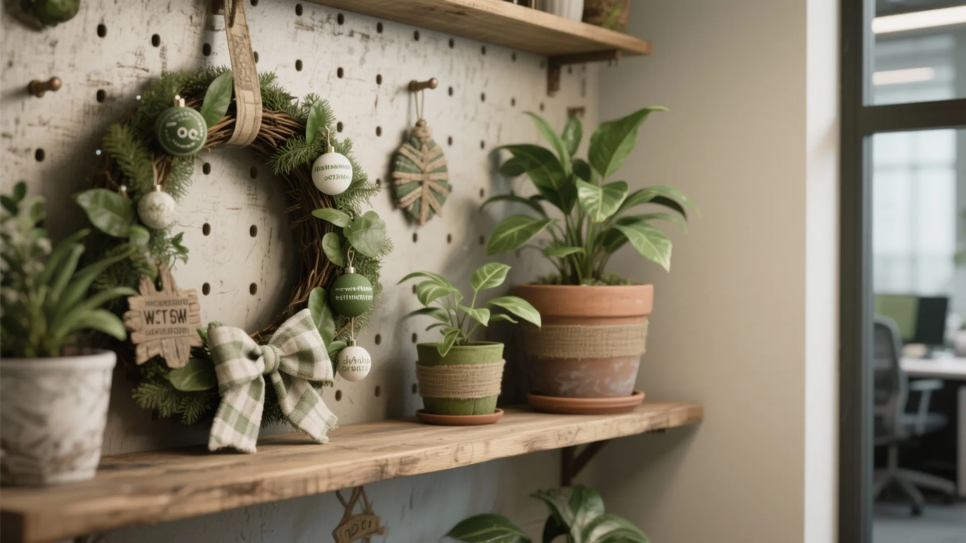 5. Green, Sustainable Corners with Reusable Decor