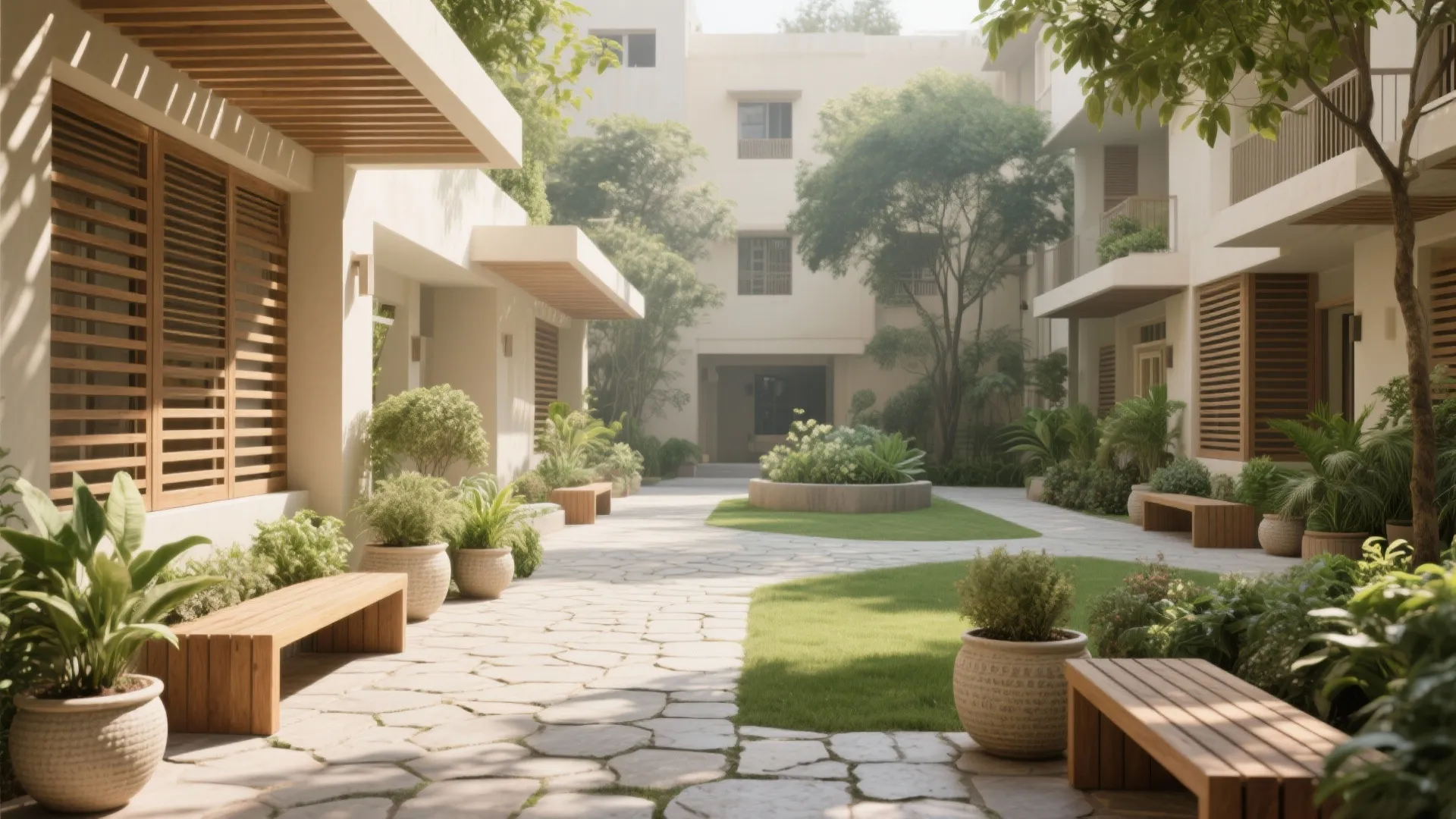 Biophilic Courtyards and Daylight Rhythm
