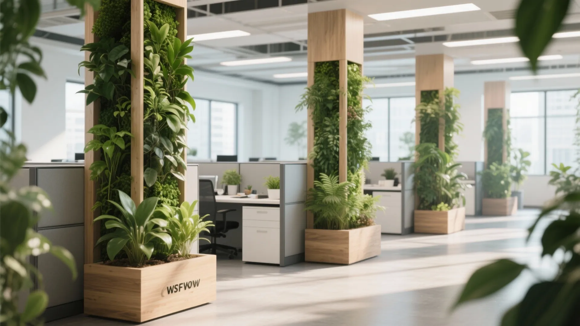 10. Green Divider Walls