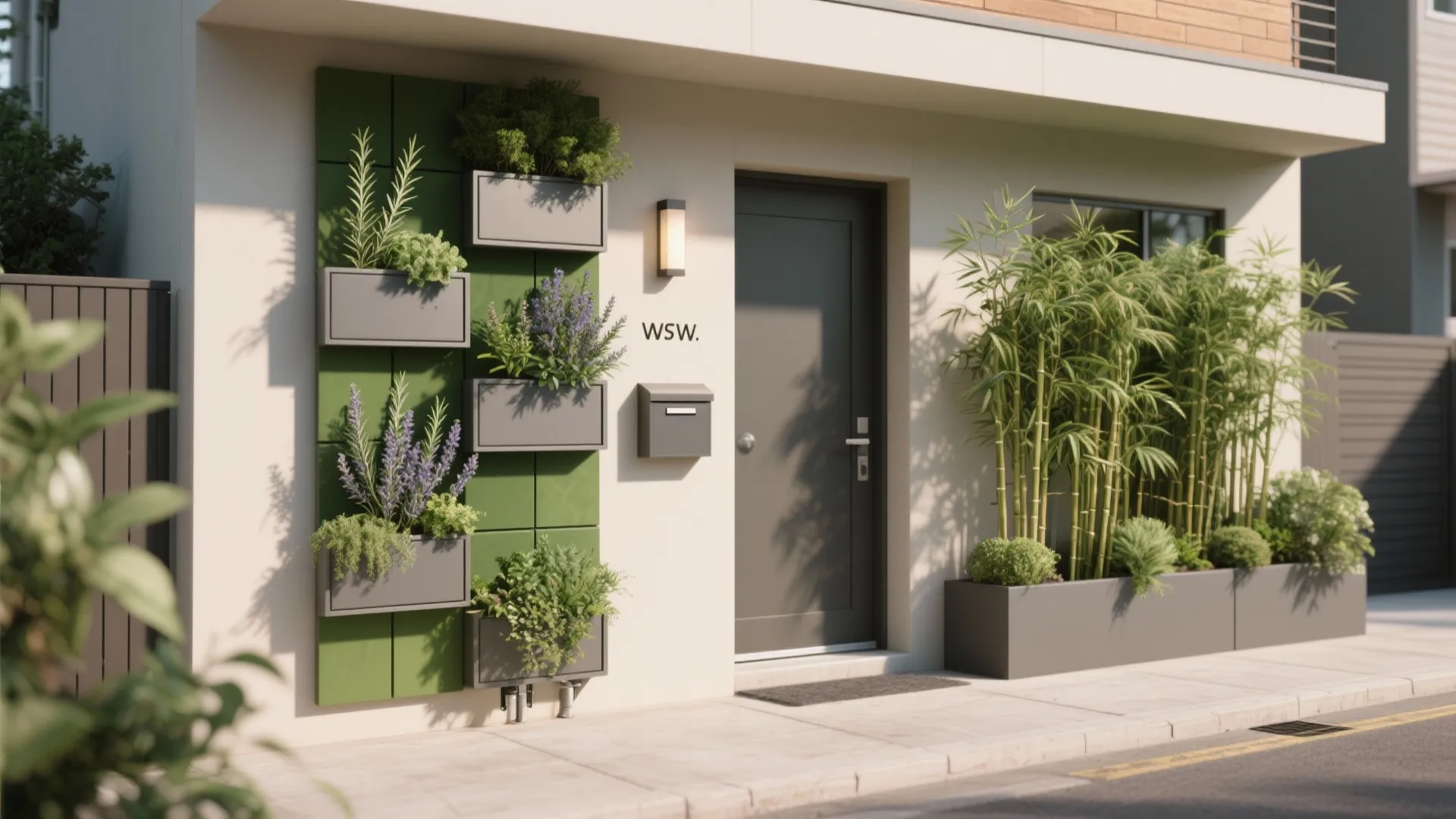 Vertical Greenery for a Living Facade