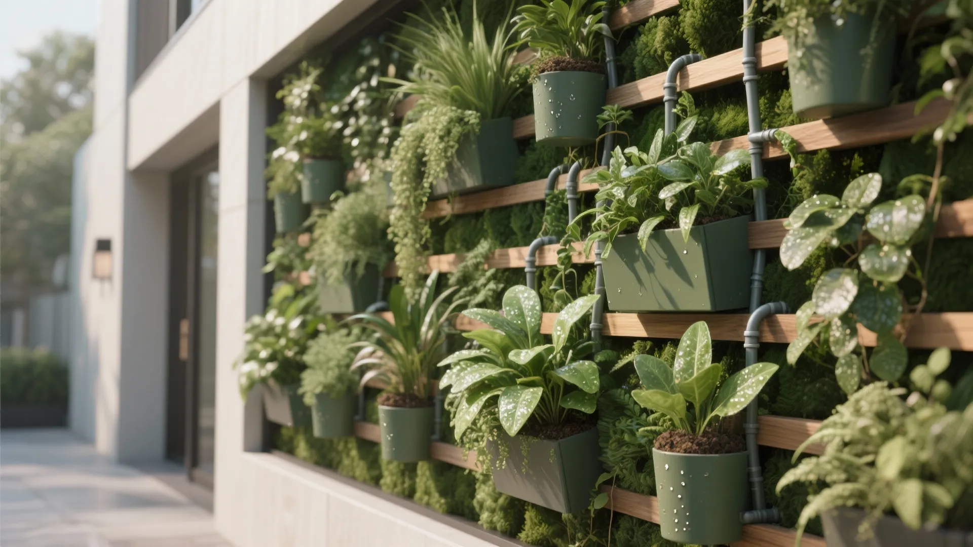 Green Façade and Pocket Gardens