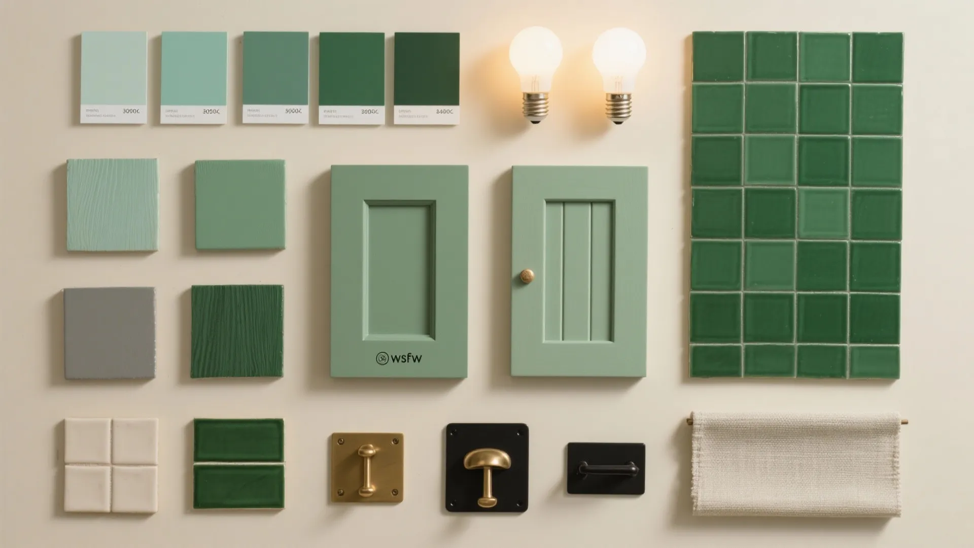 Idea 1: Set the green palette with light first