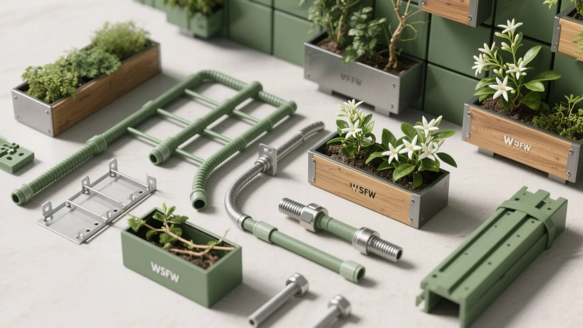 3) Green Living Wall or Climber-Covered Trellis