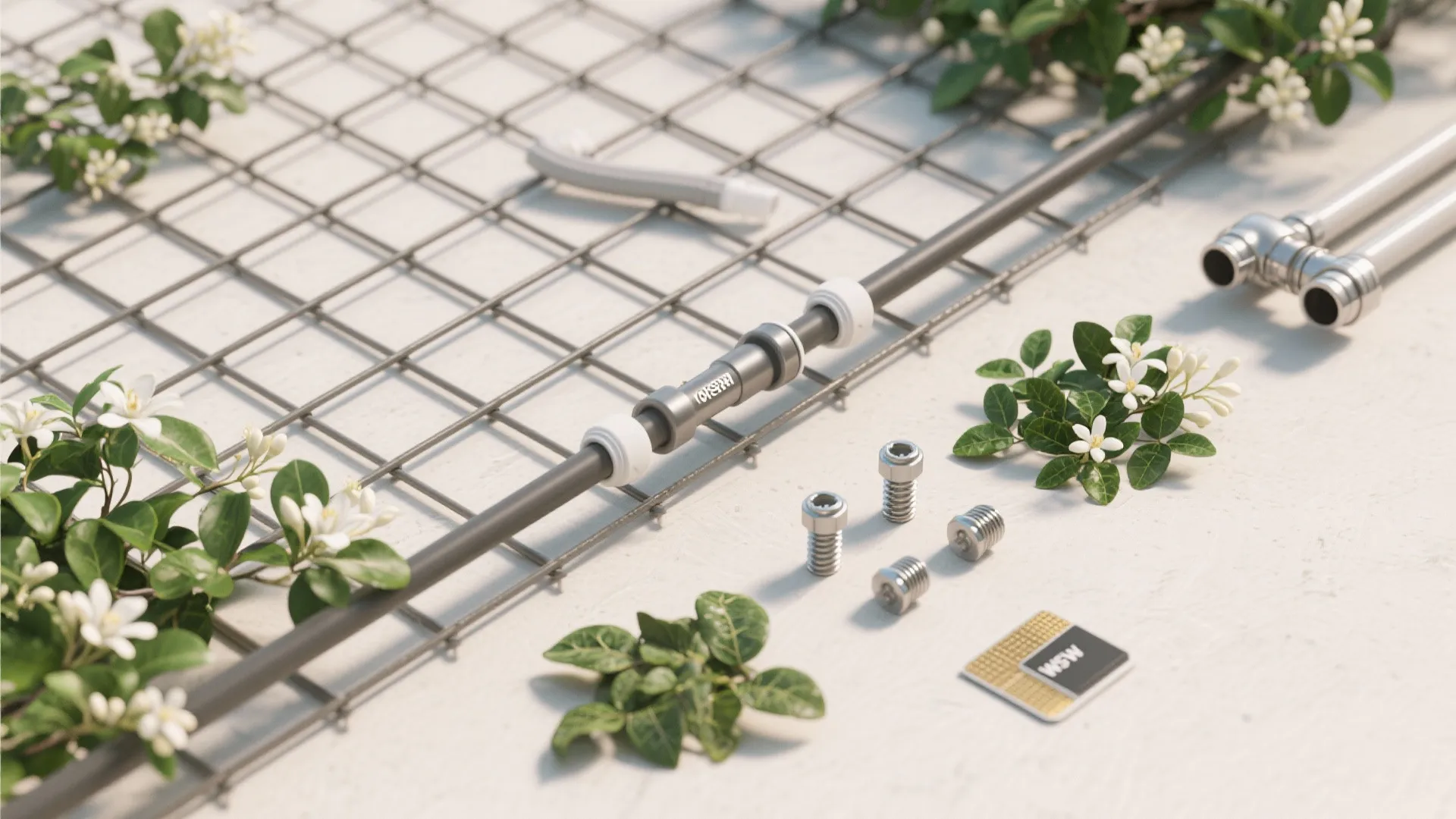 Green living wall and trellis integration