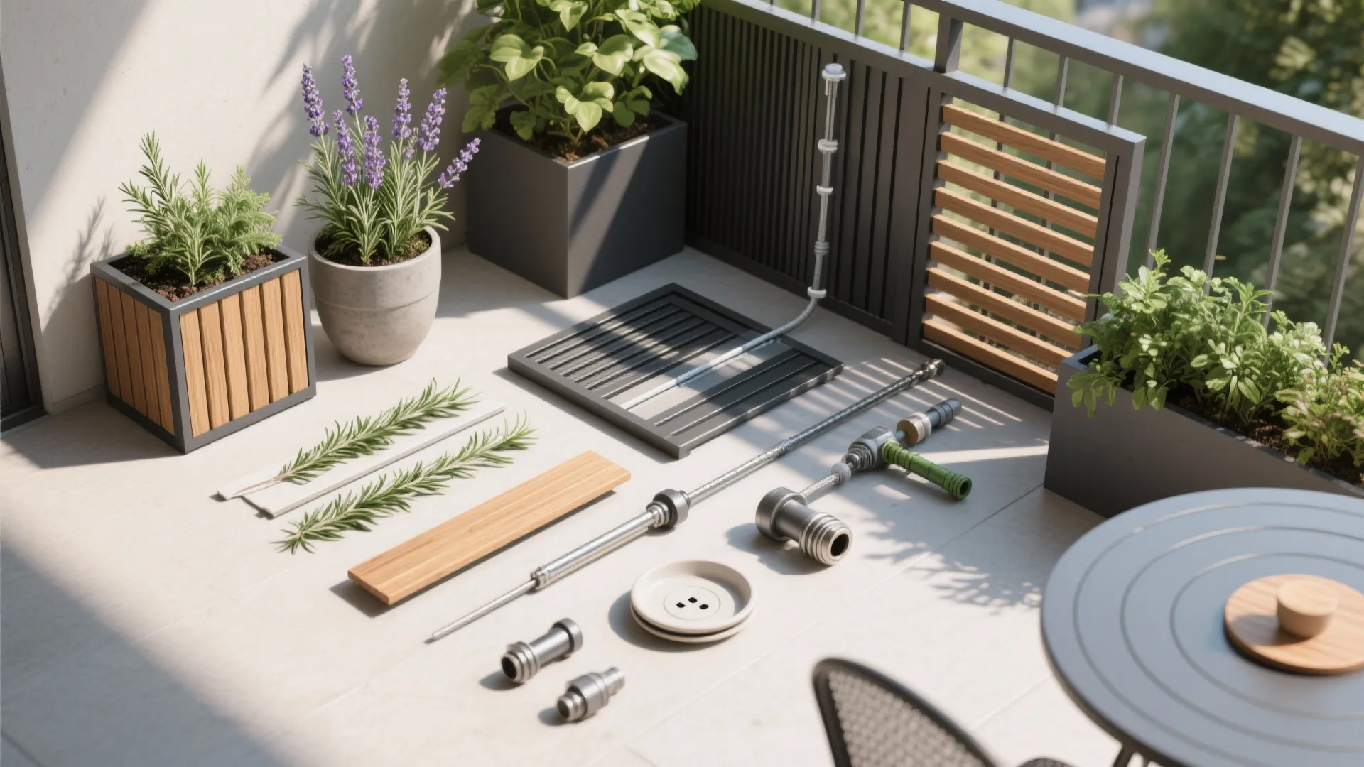 Green Balcony: Planters, Screens, and Privacy Layers