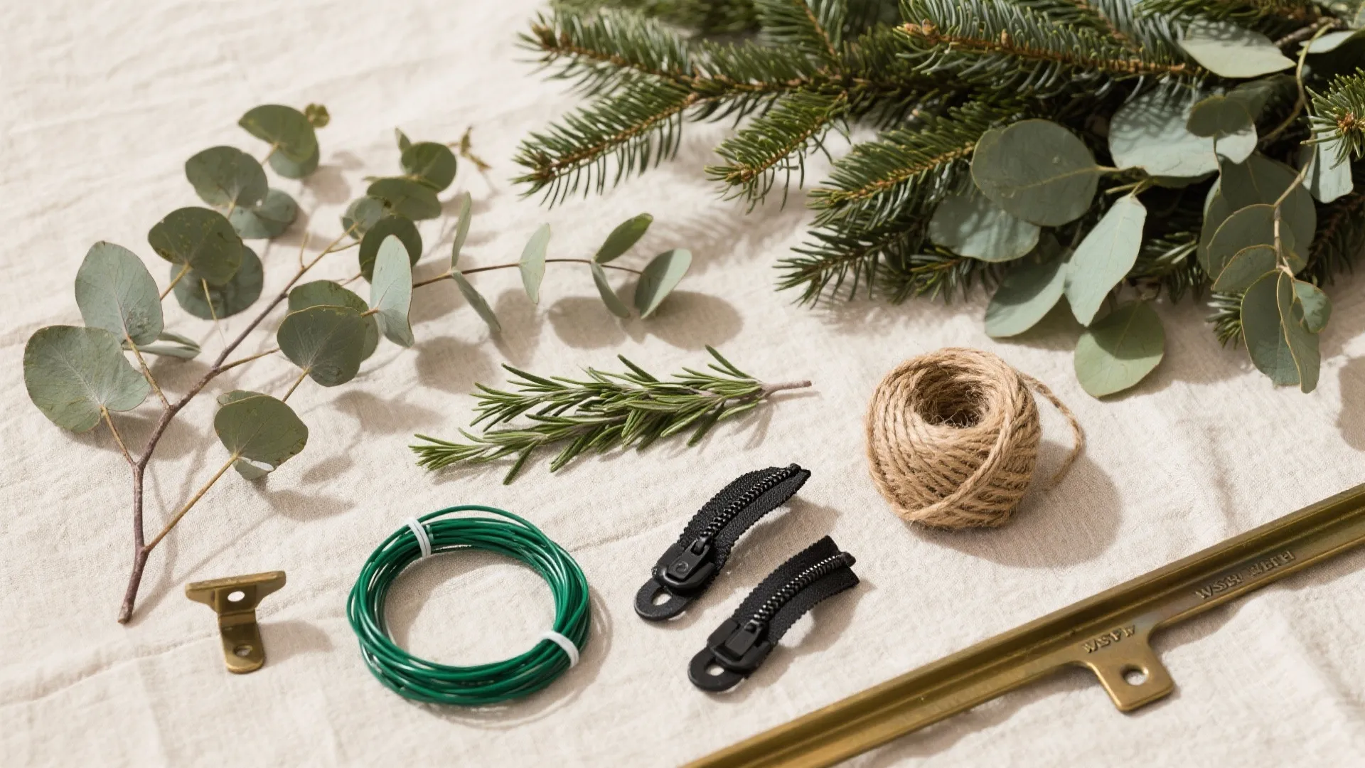 Evergreen Touches: Mini Trees, Garlands, and Herbs