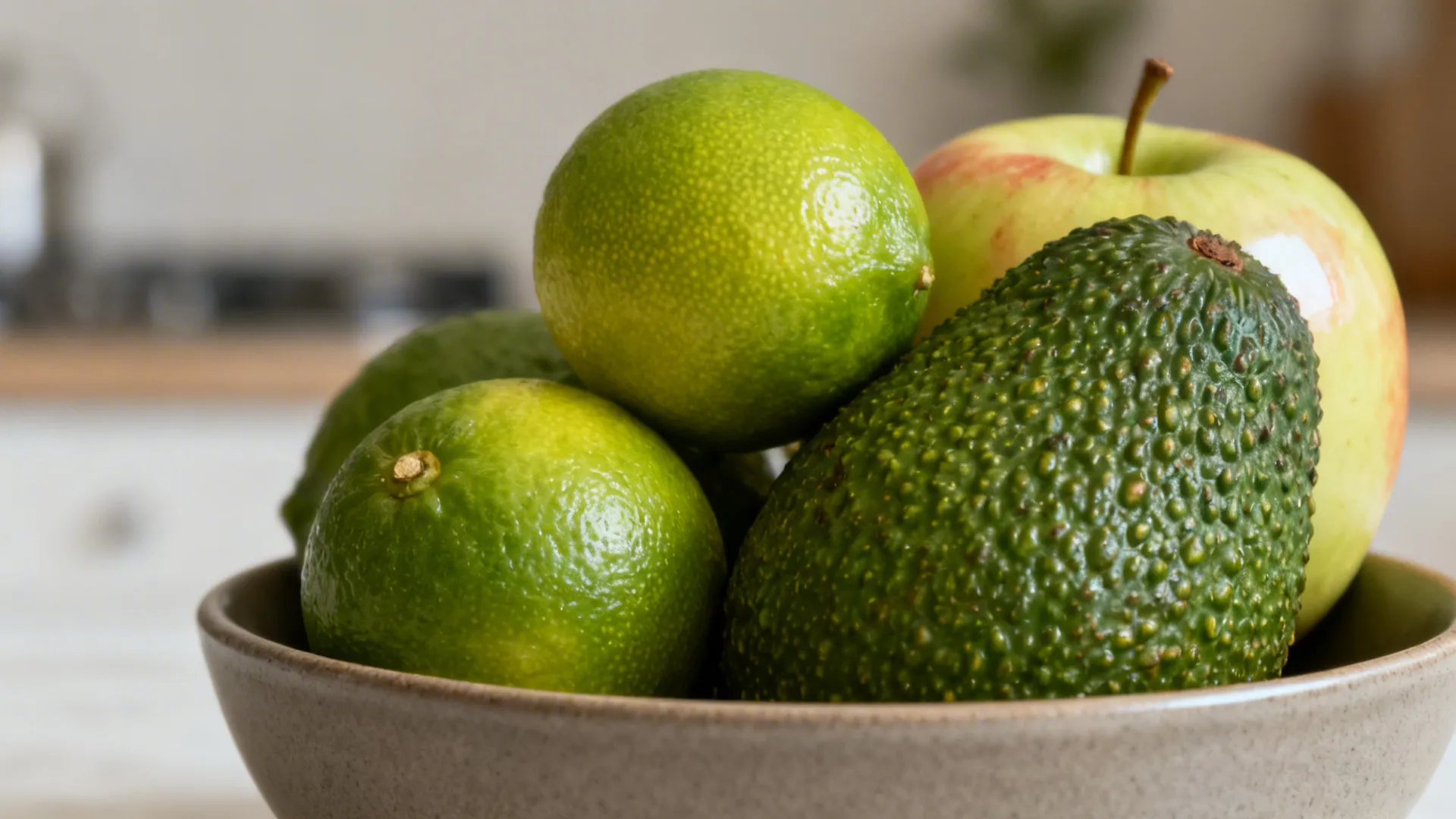 Green Citrus and Avocados as Color Anchors