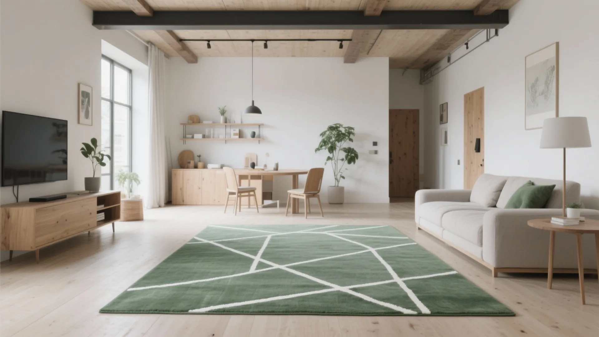 5. Geometric Lines in Green