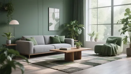 10 Green and Gray Living Room Ideas