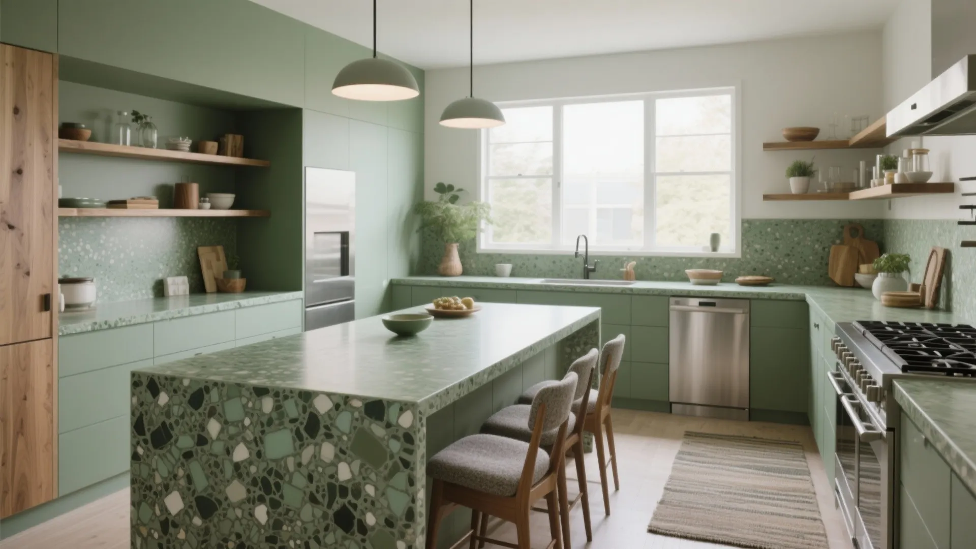 Green Kitchen Countertops: My Eco Chic Design Solutions: 1 Minute to Stunning Sustainable Style with Green Kitchen Countertops