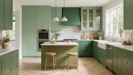 10 Green Kitchen Paint Color Ideas