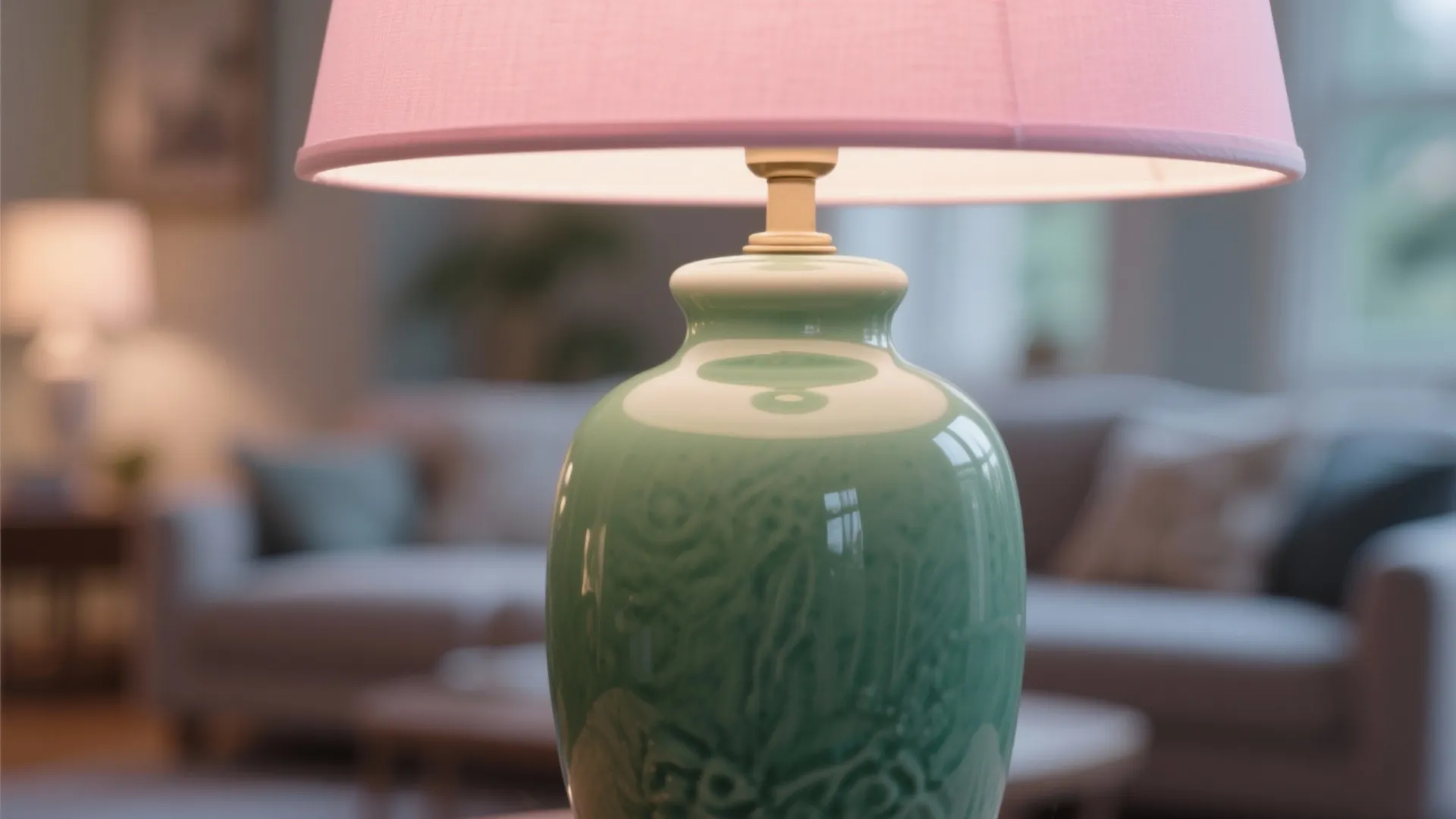 9. Statement Lighting with Colorful Shades