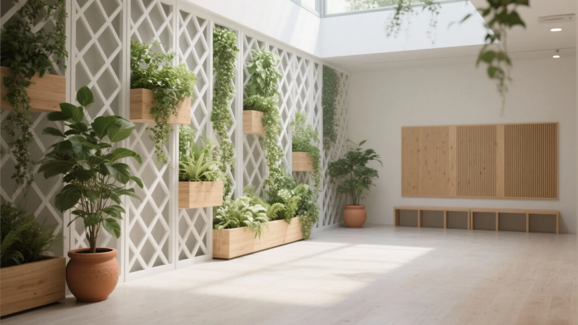 Green Lattice Partition with Soft Acoustics