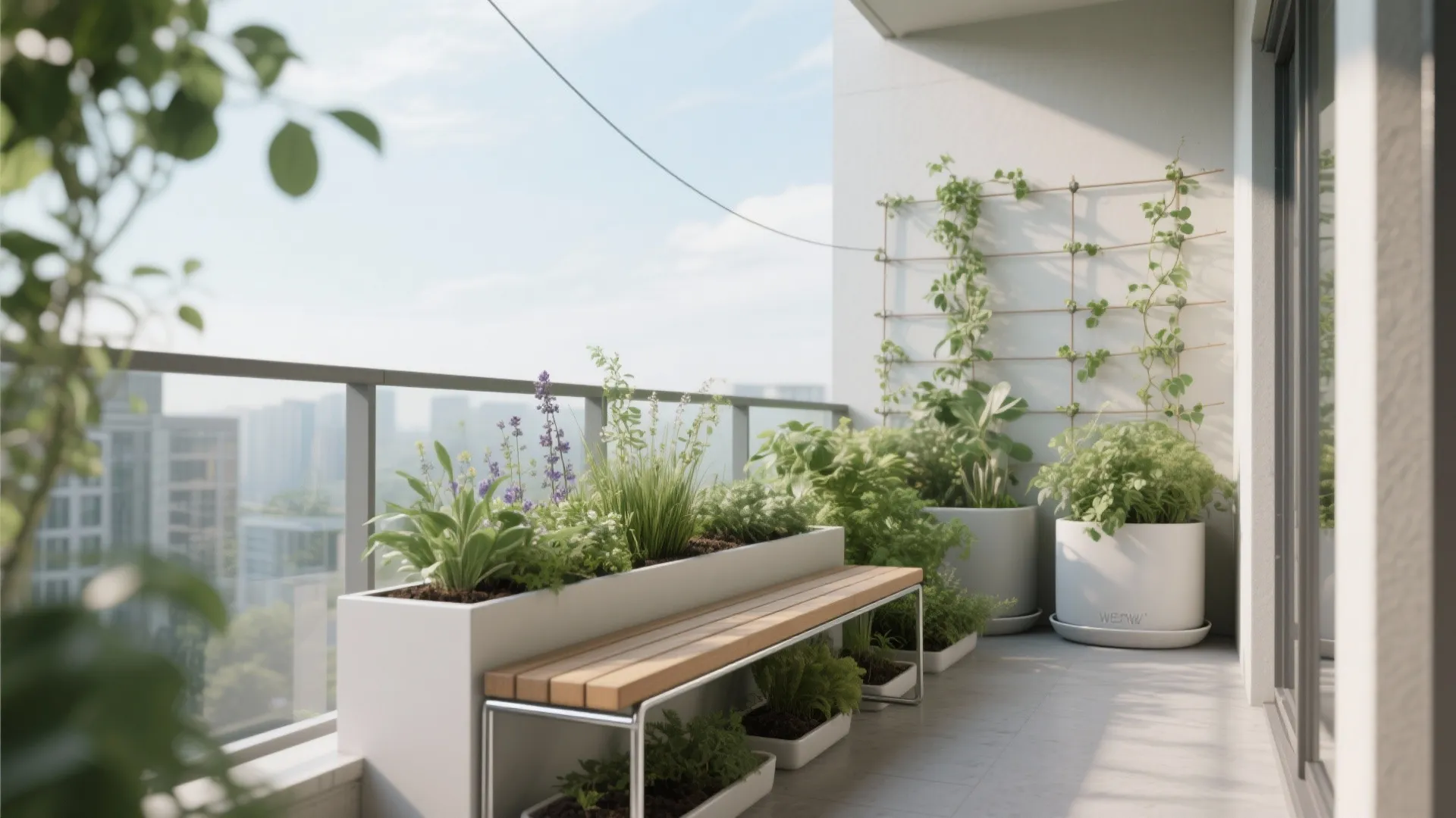 3) Green Layers: Planters, Trellis, and Microhabitats