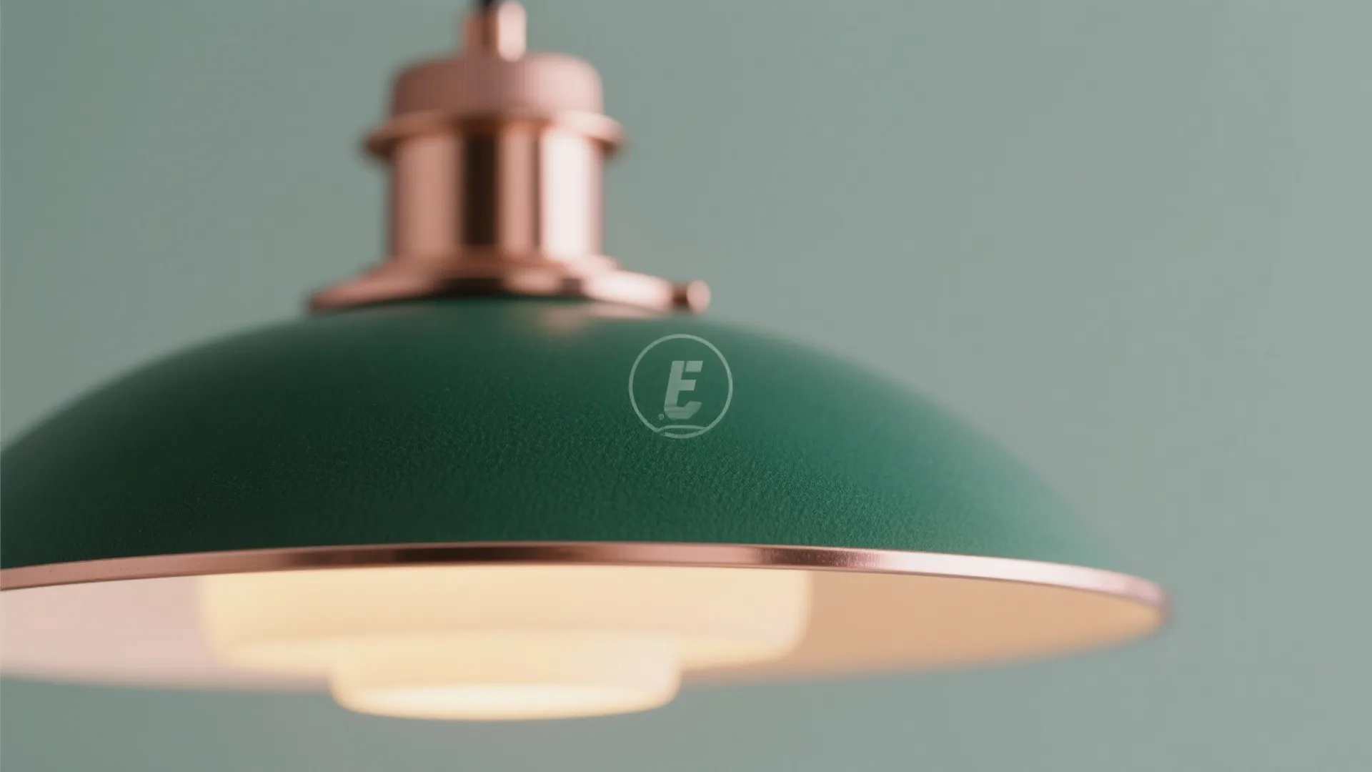 7. Green and Rose Gold Lighting