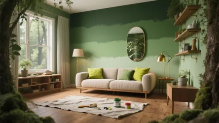 Green Wall Paint: 5 Inspiring Small-Space Ideas