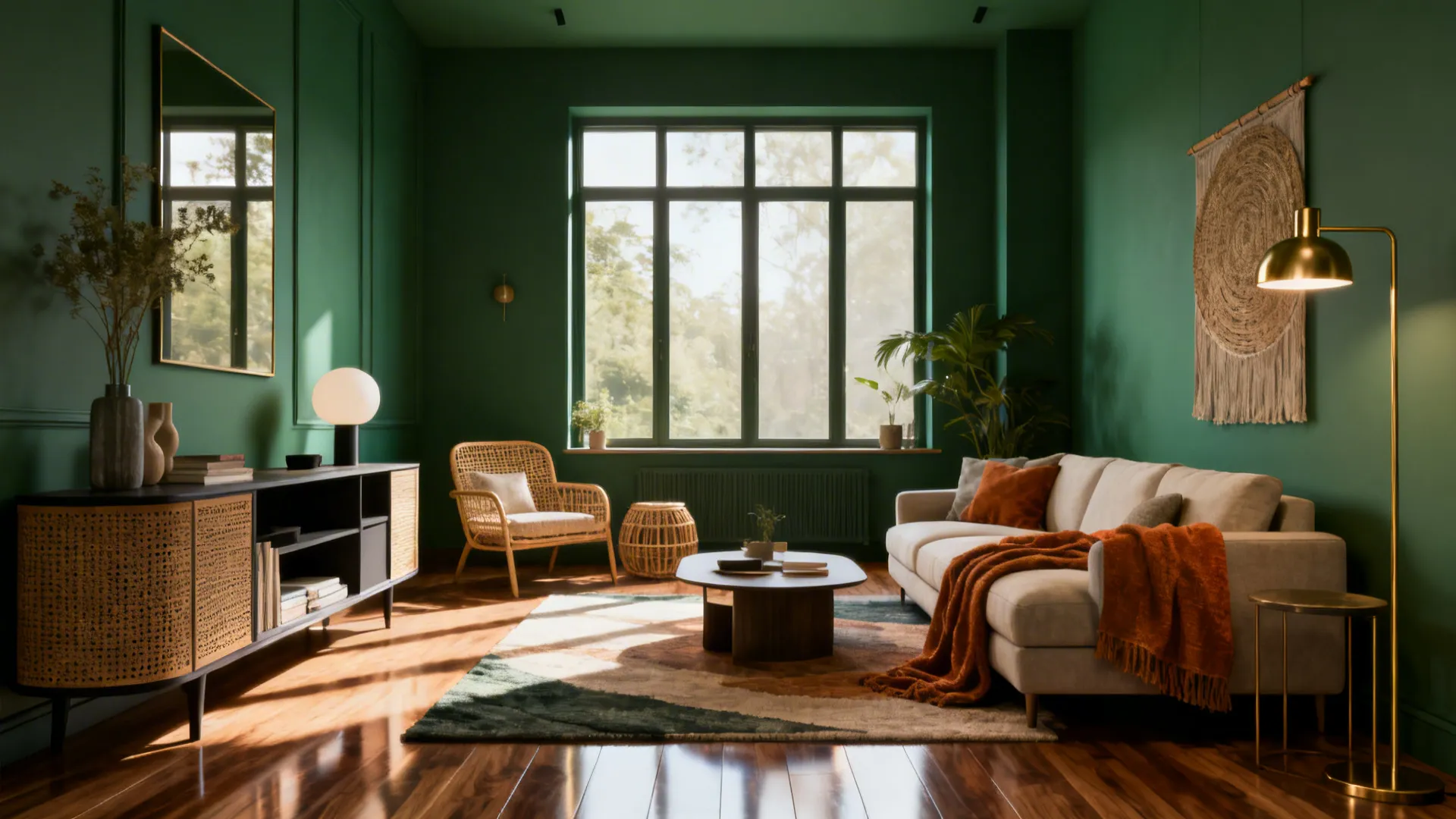 5 Green Living Room Paint Ideas
