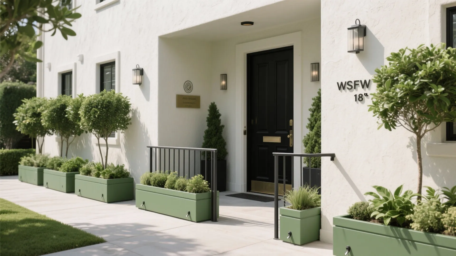 5) Green Micro-Loggia with Planters